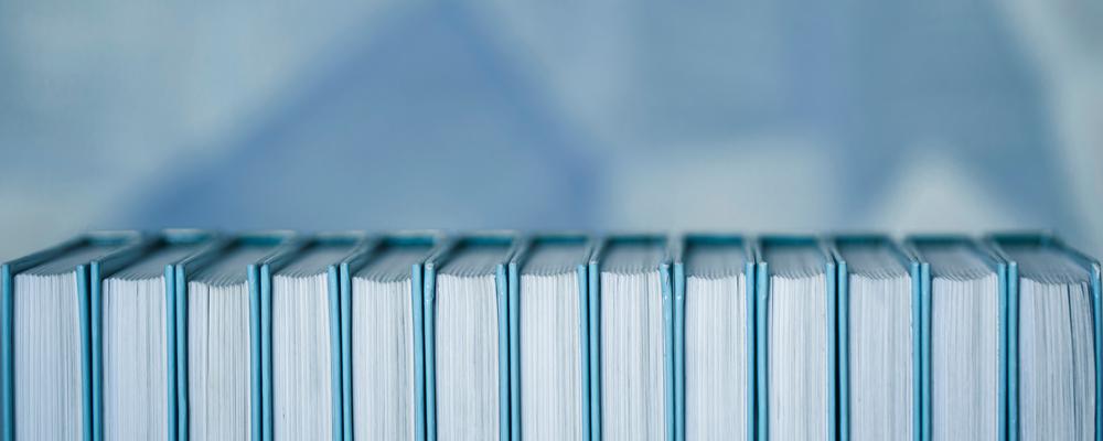 Books in close-up