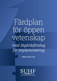 Framsida för rapporten Färdplan för öppen vetenskap